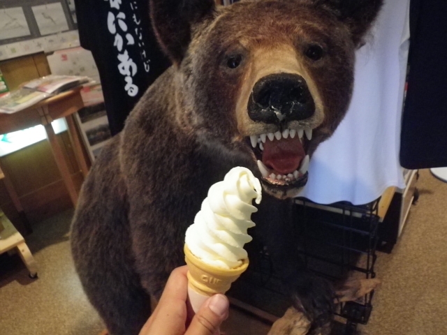 ヒグマ注意ソフトアイス
